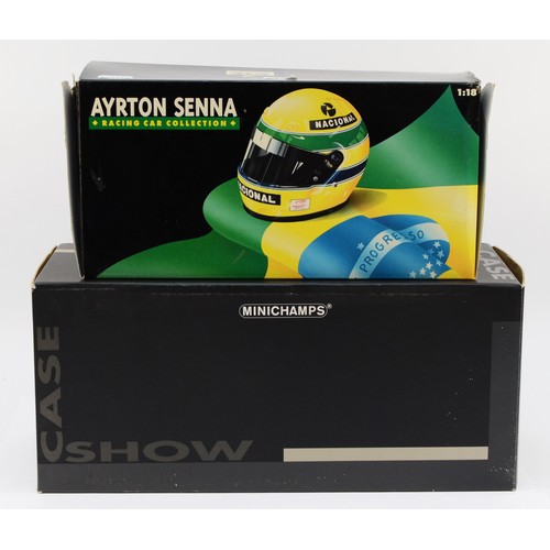 38 - Minichamps, Ayrton Senna Racing Car Collection, scale 1:18 Williams Renault FW16, showcase, boxed. (... 