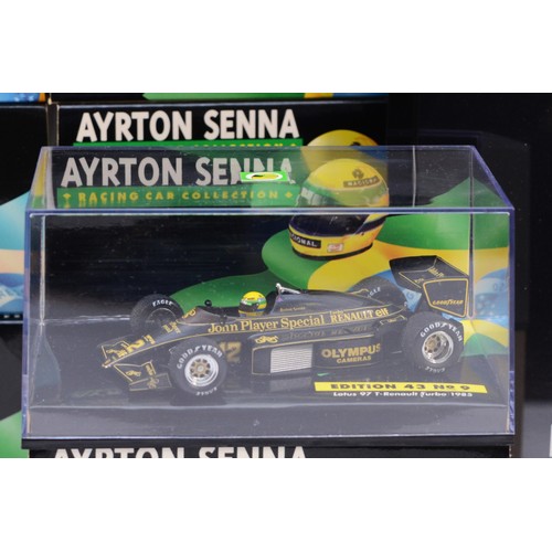 41 - A Lang (pre-Minichamps), Ayrton Senna Racing Car Collection, scale 1:43 limited edition set of 26 ra... 