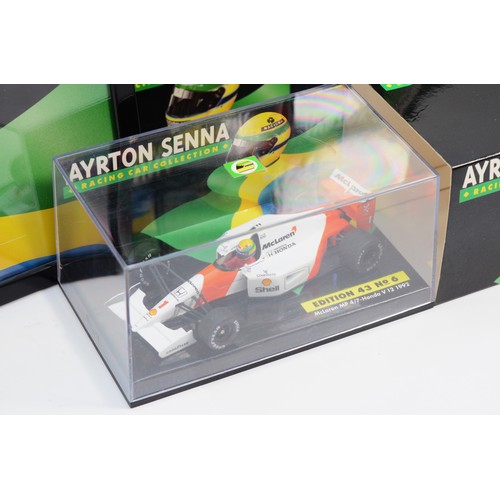 41 - A Lang (pre-Minichamps), Ayrton Senna Racing Car Collection, scale 1:43 limited edition set of 26 ra... 