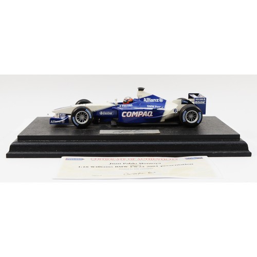 46 - Diecast Legends, Juan Pablo Montoya, Williams BMW FW23, 2001, limited edition of 500, scale 1:18, si... 