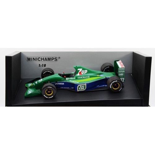 48 - Minichamps, Michael Schumacher, Jordan Ford 191, Belgian GP 1991, scale 1:18, box. (1 item)