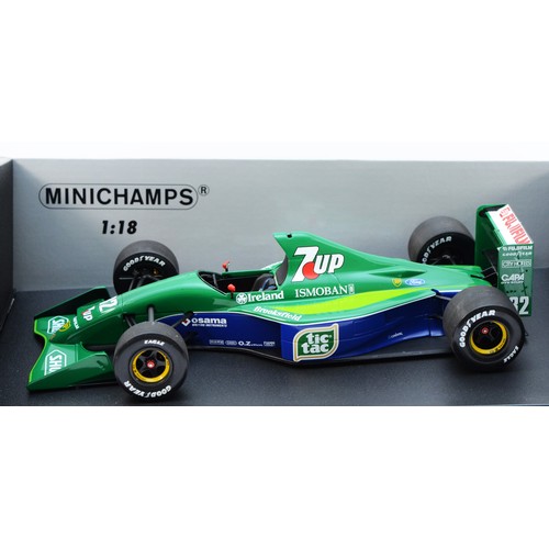 48 - Minichamps, Michael Schumacher, Jordan Ford 191, Belgian GP 1991, scale 1:18, box. (1 item)