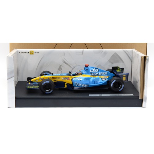 49 - Hot Wheels Racing, Fernando Alonso, Renault R25, scale 1:18, box with display stand and case. (1 ite... 