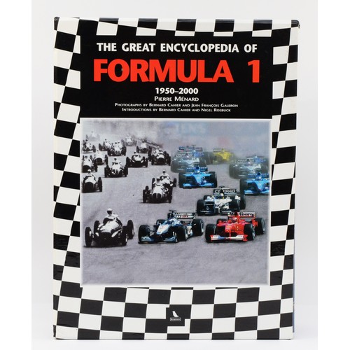 52 - The Great Encyclopaedia of Formula 1, 1950-2000, vol 1 and 2, by Pierre Menard, in protective slip. ... 