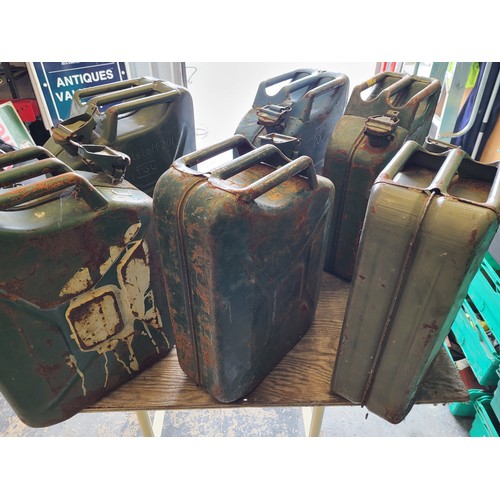 81 - A selection of six 20 litre Fuel Jerry Cans. (6 items)