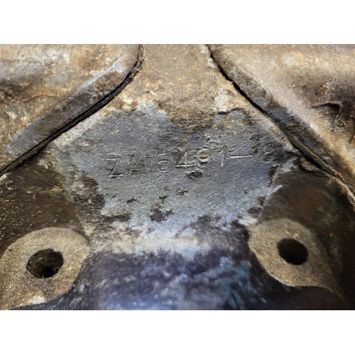 126 - Jaguar SP Type Cylinder Head, from a six cylinder (XK type) engine. Complete with intake manifold an... 