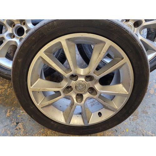 133 - Alloy Wheels, a set of five, for Vauxhall five stud. with 225/45/17 tyres. (5 items)