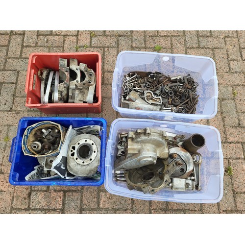 145 - A good quantity of BSA Engine components, to include parts for B31, B33 and Goldstar. Four Crates