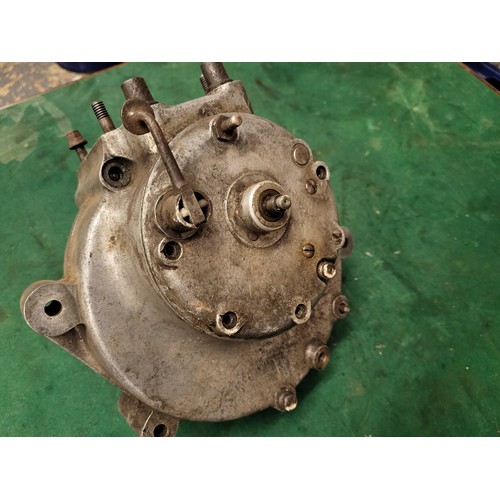 155 - Triumph Model H Crankcase and Flywheel, no. 85199 DRR, c.1922/23