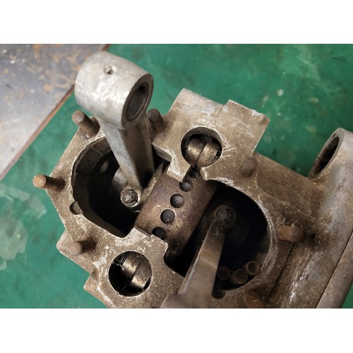 164 - A Triumph Speed Twin crankcase, Number 48 5T 90125. Dating to 1948