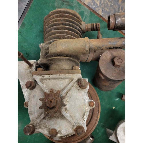 169 - A JAP SV 200CC Engine. 1930. Serial Number 8C 169 2 200. Also a pair of JAP Crankcases, and an unide... 