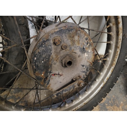 172 - Two Motorcycle Wheels. (2 items)