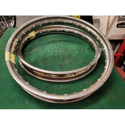 173 - A Pair of Motorcycle Wheel Rims