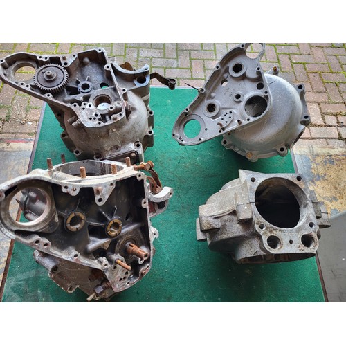 177 - Four Ariel 650 Crankcases. (4 items)