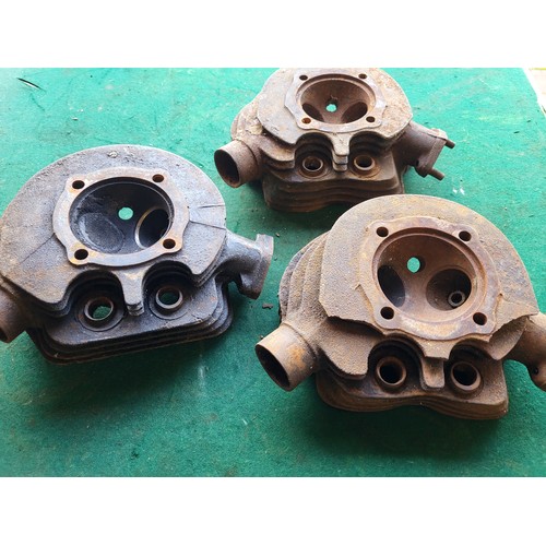 180 - Three Ariel cylinder heads