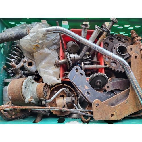 183 - A box of Ariel Motorcycle Parts