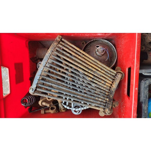 205 - Motorcycle Spares, Mainly BSA. A large lot Including a frame (no ID) seat frames, springer suspensio... 