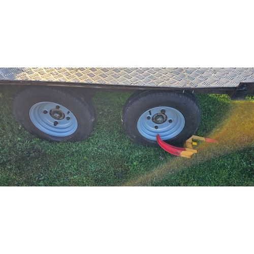 208 - A Trailerload twin axle car transporter, bed 13' x 7.5', new wheels and tyres together with brake co... 