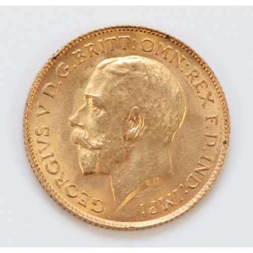 115 - George VI, half sovereign, 1913