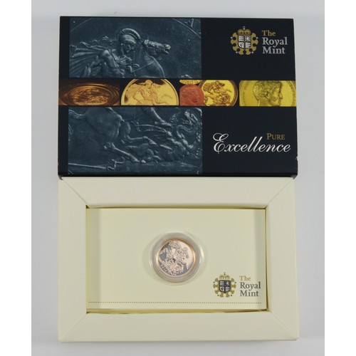 119 - Royal Mint, a 2010 gold proof Sovereign in a box with certificate