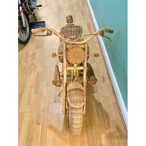 449 - Wicker Harley Davidson WD motorcycle to be auctioned for the charity Noah Jacks Journey. Bike is 170... 