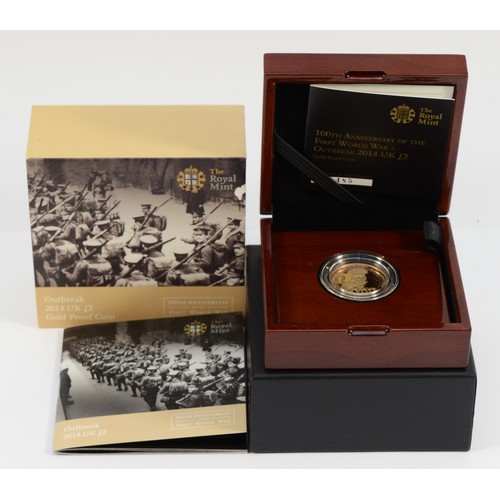 153 - Royal Mint, a 2014 gold proof 