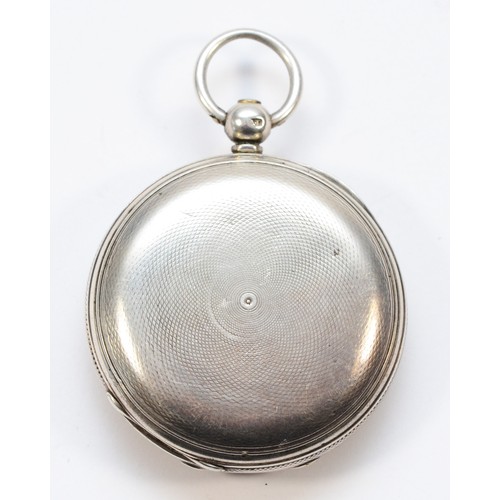 227 - William Butt, Coventry, a Victorian silver full hunter pocket watch, London 1856, white enamel dial,... 