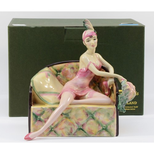 299 - A Peggy Davies x Kevin Francis limited edition ceramic figure, entitled 'Femme Fatal', modelled by A... 