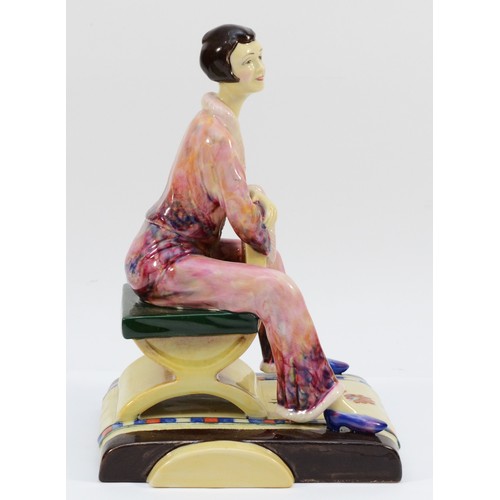 300 - A Peggy Davies x Kevin Francis limited edition ceramic figure, entitled 'Pyjama Girl', modelled by C... 