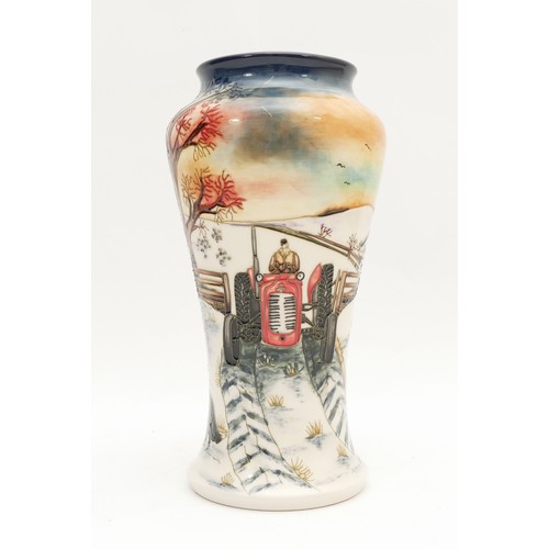 320 - A Moorcroft vase, in the pattern, 'The Escape', designed by Anji Davenport, dated 2011, no. 60, H-26... 