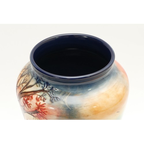 320 - A Moorcroft vase, in the pattern, 'The Escape', designed by Anji Davenport, dated 2011, no. 60, H-26... 