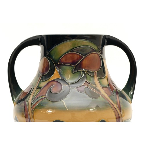 322 - A Moorcroft two-handled vase, in the pattern, 'Western Isles', H-18.5cm.