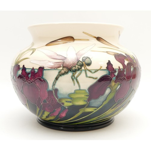 325 - A Moorcroft vase, in the pattern, 'Wetland Emeralds', limited edition, 23/50, designed by Kerry Good... 