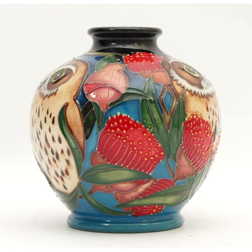 346 - A Moorcroft vase, in the pattern, 'BooBook Owl', limited edition, 118/150, designed by Vicky Lovatt,... 