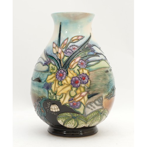 350 - A Moorcroft vase, in the pattern, 'Islay', dated 1998, marked WM, H-20cm.