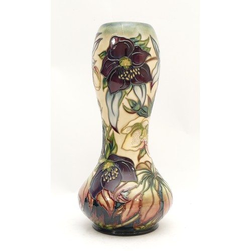 371 - A Moorcroft Trial vase, in the pattern, 'Hellebore', dated 1999, H-28cm.