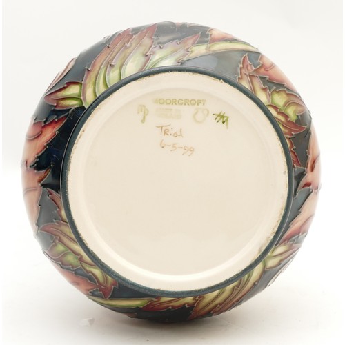 371 - A Moorcroft Trial vase, in the pattern, 'Hellebore', dated 1999, H-28cm.