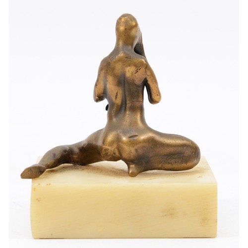 428 - George Gach (Hungarian, 1909 - 1996), 'Shampoo', gilt bronze raised on a marble base, signed, titled... 