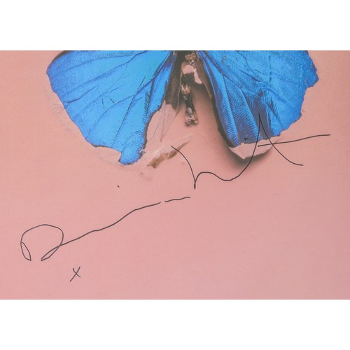 474 - Damien Hirst (b.1965), Blue Butterfly, print, c. 2006, signed with a X in marker pen, included in th... 