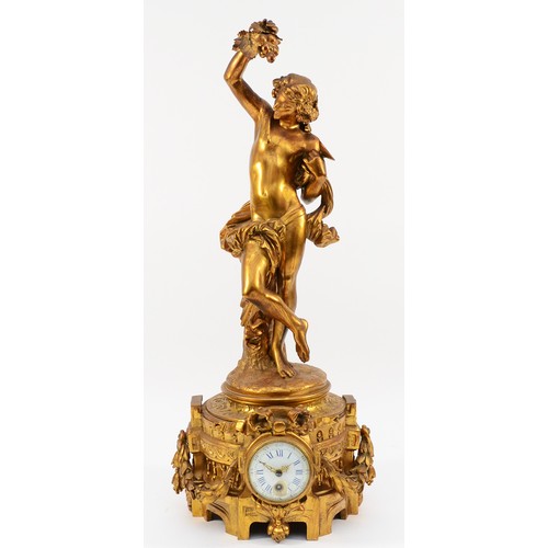 550 - After François Théodore Devaulx (1808-1870), a late 19th century French figure of dancing male with ... 