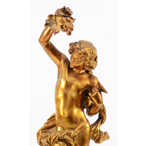 550 - After François Théodore Devaulx (1808-1870), a late 19th century French figure of dancing male with ... 