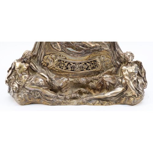 555 - John Bell (1811-95) for Elkington Mason & Co., an electro type silver and silver gilt plated single ... 