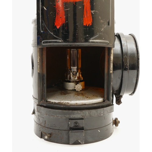 34 - An Adlake non-sweating lamp, marked 'Horsham', complete with burner.