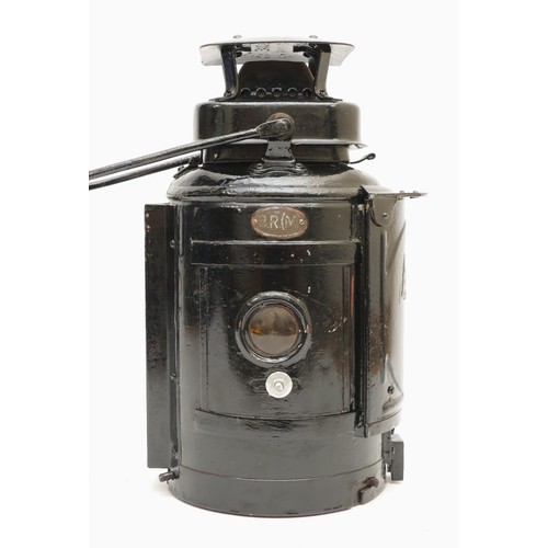 35 - An Adlake non-sweating lamp, plated BR/M, complete with burner.