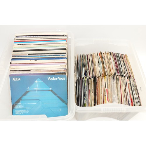 89 - A collection of approximately three hundred single 45 records circa 1950s - 80s, together with appro... 