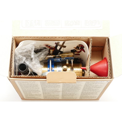 143 - Mamod; live steam static engine SP1, boxed, unfired as new condition.