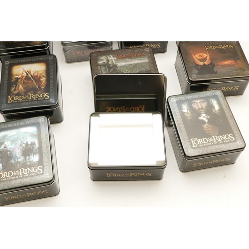 186 - Fifteen Artbox Flipz Lord of the Rings tins, the Frodo, Fellowship of the Ring example contains the ... 