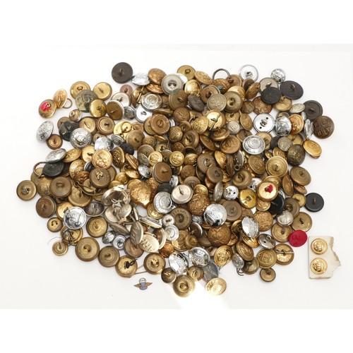 265 - A collection of uniform buttons, to include Police Military, Navy, ARP and more.