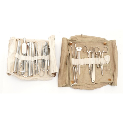 269 - A 1940s H Hauptner Berlin army field surgical kit, together with another first aid example, produced... 