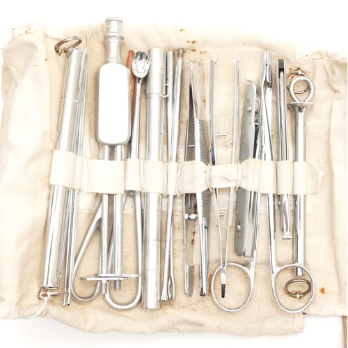 269 - A 1940s H Hauptner Berlin army field surgical kit, together with another first aid example, produced... 